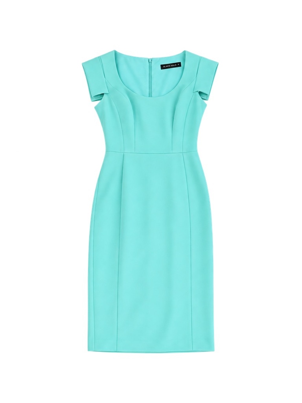 Black Halo Turquoise Midi Dress Size 0